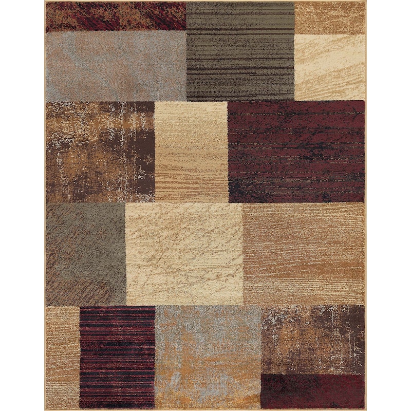 Rhythm Transitional Geometric Indoor Area Rug