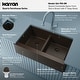 preview thumbnail 3 of 16, Karran Farmhouse Apron Front Quartz Double Bowl Kitchen Sink