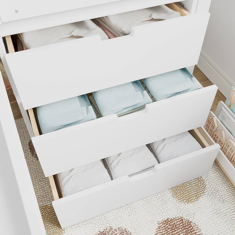 Twin House Loft Bed with Slide and Stairs, Storage Cabinets and Removable Desk, Kids Space Saving Loft Bed