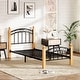preview thumbnail 12 of 10, Queen Size Bed Frame with Headboard,Platform Bed Frame,Wooden Slat Support,No Box Spring Needed,Underbed Storage Space