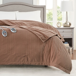 Beautyrest Electric Micro Fleece Twin-size Heated Blanket - Overstock -  6425778