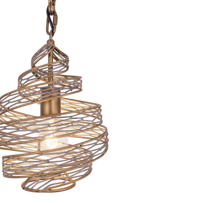 Varaluz Flow 1-Light Twist Mini Pendant