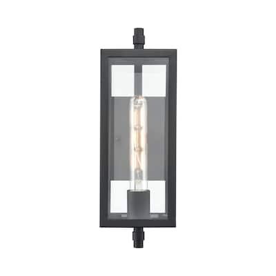 Millennium Lighting Messi 1 Light Outdoor Wall Sconce in Textured Black