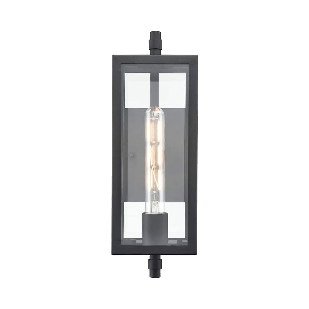 Millennium Lighting Messi 1 Light Outdoor Wall Sconce in Textured Black