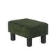 preview thumbnail 16 of 36, Adeco Small Rectangular Ottoman Modern PU Leather Footrest Stool Chair