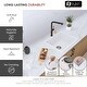 preview thumbnail 15 of 52, STYLISH 22 inch Composite Granite Dual Mount Kitchen Sink - 22" x 17.5" x 8.25"