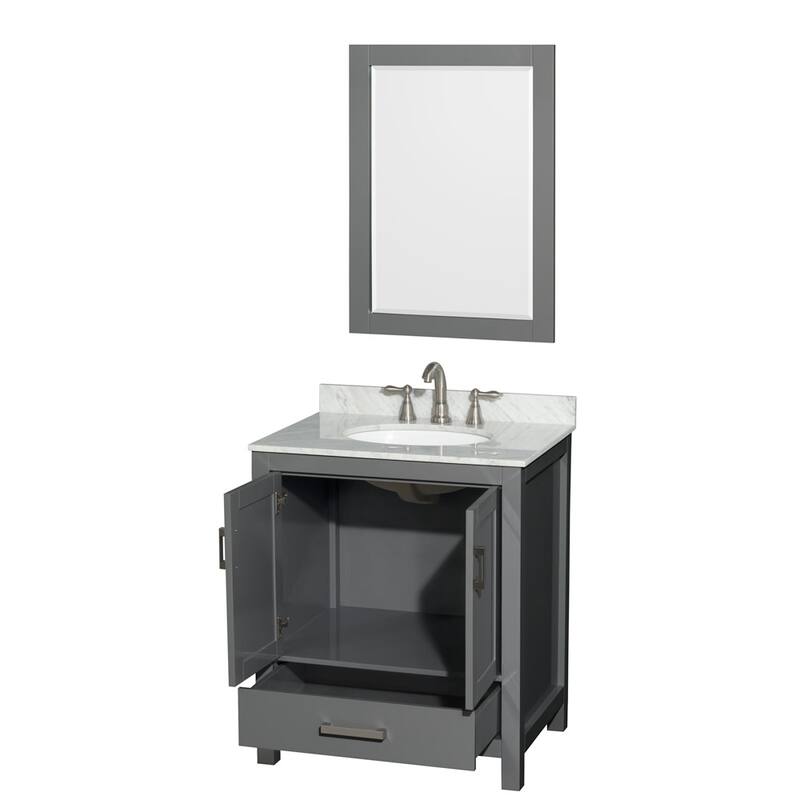 Wyndham Collection WCS141430SUNOM24 Sheffield 30" Free Standing Single