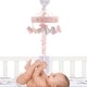 preview thumbnail 3 of 5, Lambs & Ivy Butterfly Dreams Pink/Purple Musical Baby Crib Mobile Soother Toy