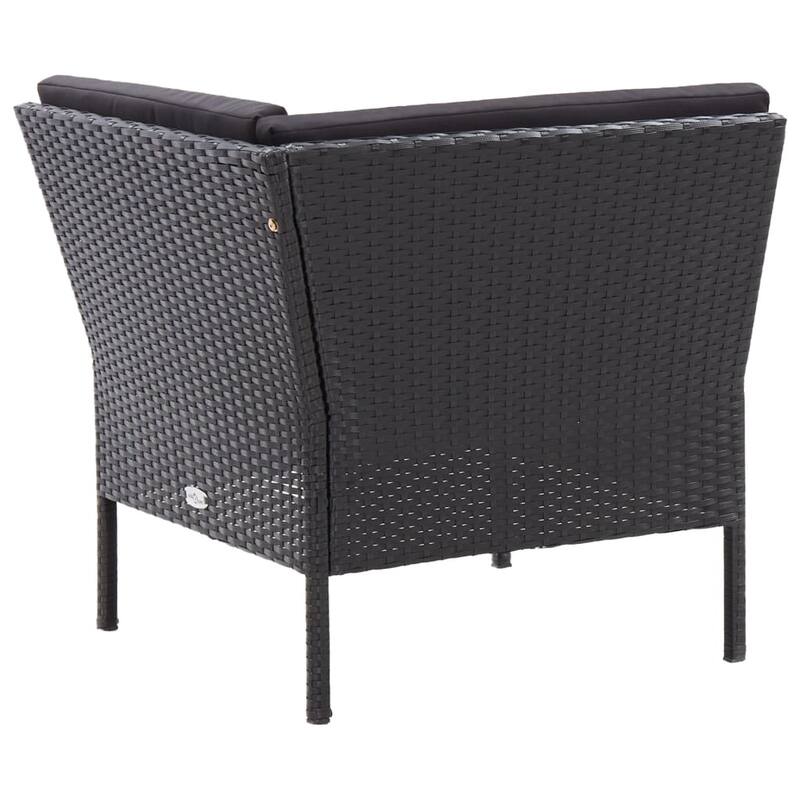 vidaXL Patio Furniture Set 8 Piece Sectional Sofa with Coffee Table Rattan - 23.6" x 23.6" x 13.8"
