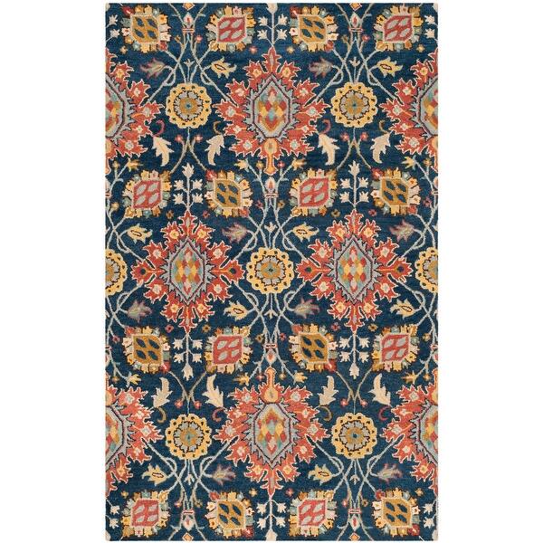 Shop Safavieh Handmade Roslyn Mamiko Modern Floral Wool Rug Overstock 9942150