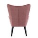 preview thumbnail 15 of 62, Fabric Upholstered Tufted Wingback Living Room Chair With Wooden Legs