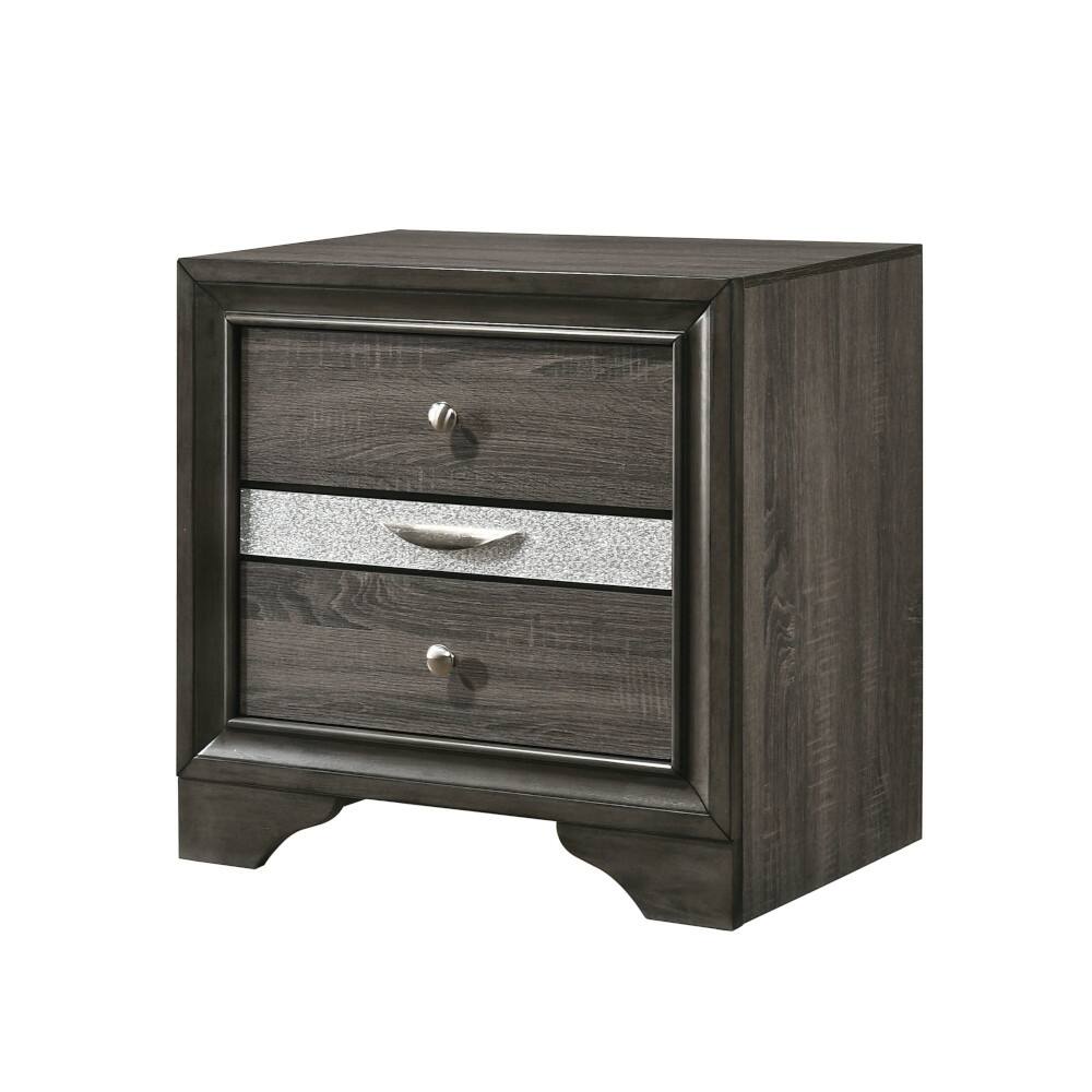 Stylish Nightstand with Multiple Drawers and Jewelry Storage