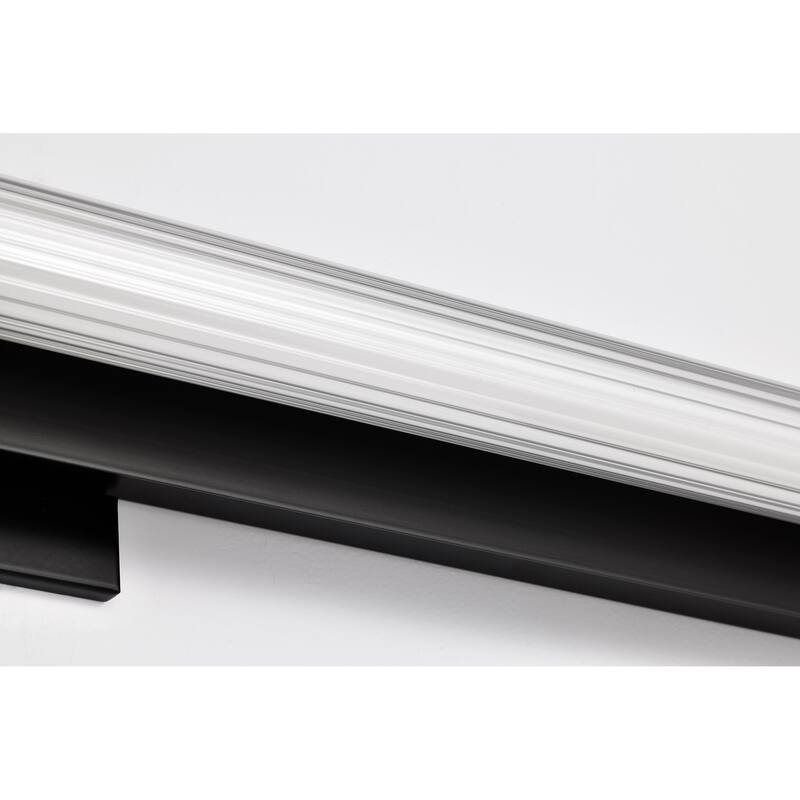 Larissa 24 Inch LED Vanity 3000K CCT Black Finish Opaque Glass