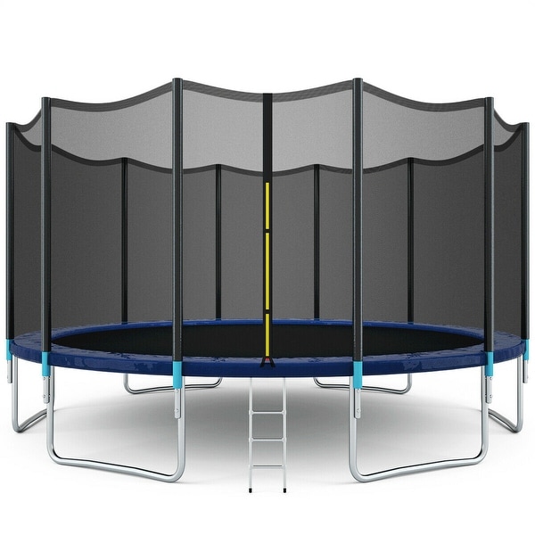 Gymax 16FT Trampoline Combo Bounce Jump Safety Enclosure Net. Opens flyout.