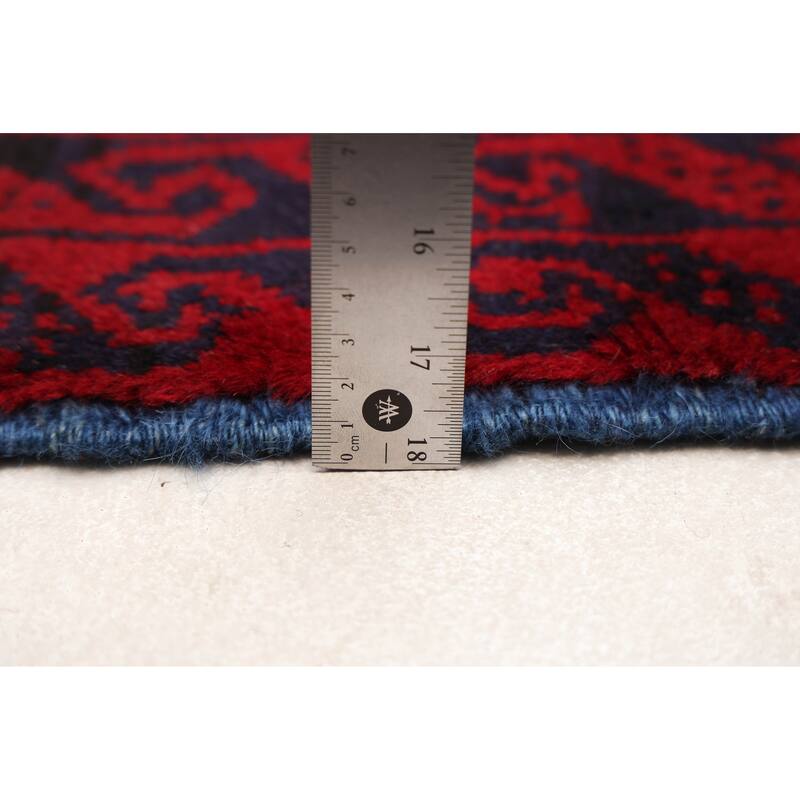 ECARPETGALLERY Hand-knotted Baluch Beige, Red Wool Rug - 3'0 x 5'6