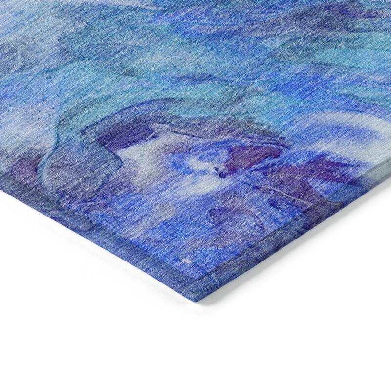 HomeRoots Abstract Transitional Rectangle Outdoor Rug