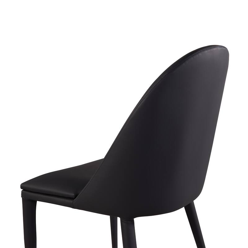 Furniture of America Thalassa Modern Faux Leather Upholstered Side Chair (Set of 2)