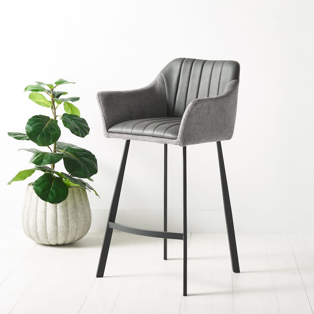 SAFAVIEH Nigyar 26-inch Counter Stool - 22 In. W x 21 In. D x 38 In. H - 22Wx21Dx38H