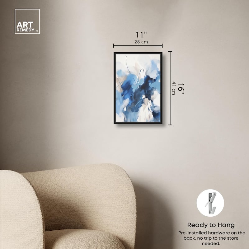 Fleur Bleue I Canvas by Art Remedy