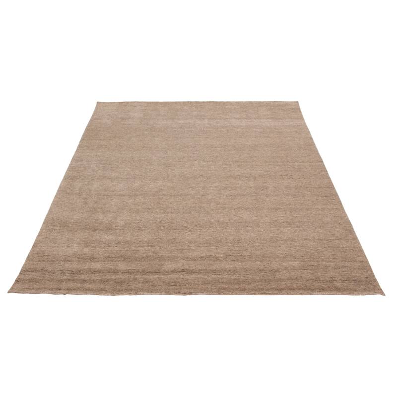 ECARPETGALLERY Hand-knotted Kashkuli Gabbeh Taupe Wool Rug - 8'1 x 10'1