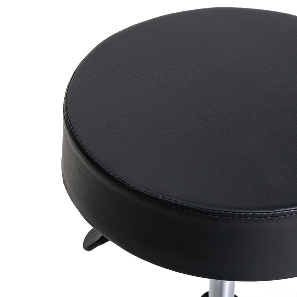 Round Stool Plastic Arch Feet Rotation Bar Stool Chair with Wheels
