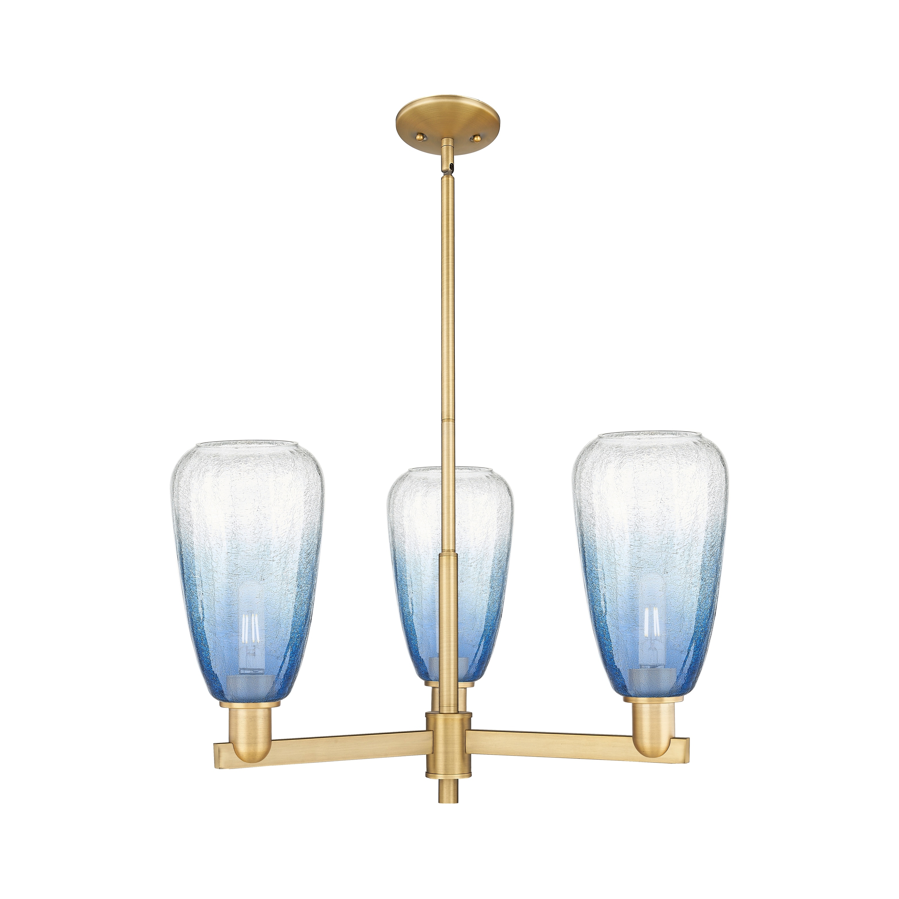 Innovations Lighting Downtown Urban - Brookhaven Almond - 3 Light 18" Stem Hung Chandelier