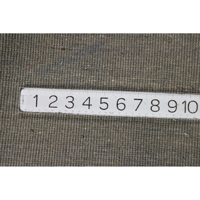 Hand Knotted Oriental 100% Wool Carpet Modern Modern Greys & Charcoal Gabbeh Area Rug - 5' 1'' X 3' 4''