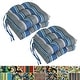 preview thumbnail 3 of 3, 16-inch Rounded Back Tufted Indoor/ Outdoor Chair Cushions (Set of 4) - 16"
