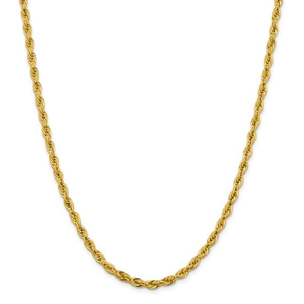 IcedTime 14K White or Yellow Gold 1.5mm Wide Rope Hollow Chain Necklace Lobster Clasp 16,18 or 20 Long IcedTime 14K White or Yellow Gold 1.5mm Wide Rope Hollow Chain Necklace Lobster Clasp 16,18 or 20 Long