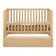 preview thumbnail 10 of 49, Toddler Bed Crib with Guardrail & Drawers & 3 Height Options