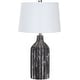 preview thumbnail 2 of 4, Arther Modern Black Ceramic 28-inch Table Lamp - 28"H x 15"W x 15"D