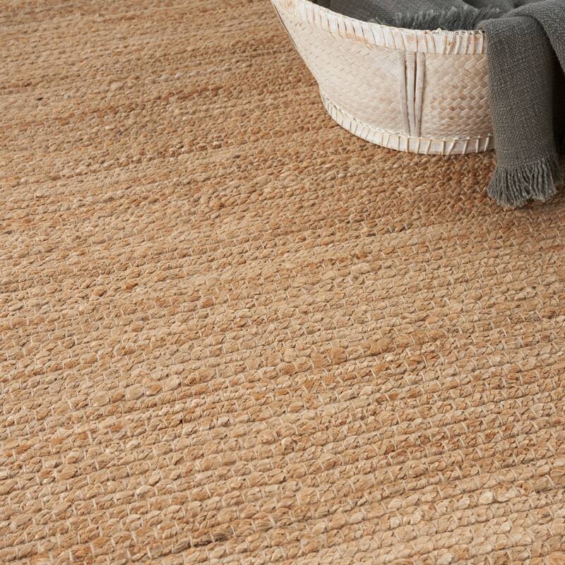 Nourison Natural Jute Indoor only Solid Area Rug