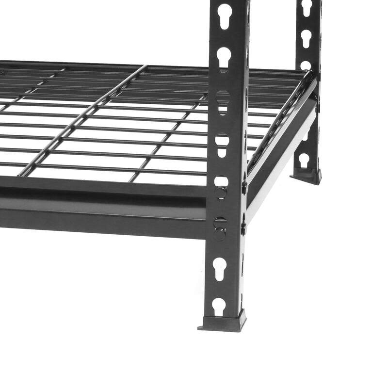 5-Tier Heavy Duty Metal Shelving Unit,48"W x 24"D x72"H,Adiustable Storage Rack,Boltless Assembly,4000 lbs Total Load Capacity
