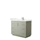Option Lt. Green, Nickel Trim,Carrara Cultured Marble Top