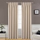 preview thumbnail 30 of 58, DriftAway Pinch Pleat Linen Textured Semi Sheer Solid Curtains Back Tabs 30" Width X 108" Length - Beige