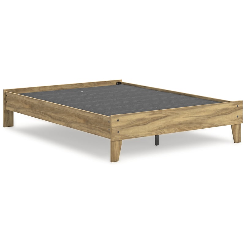 Signature Design by Ashley Bermacy Light Brown Platform Bed
