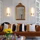 preview thumbnail 3 of 29, Modern Wall Sconce 2-Pack Sconce Wall Lighting Acrylic Lampshade 18in Wall Light Fixture