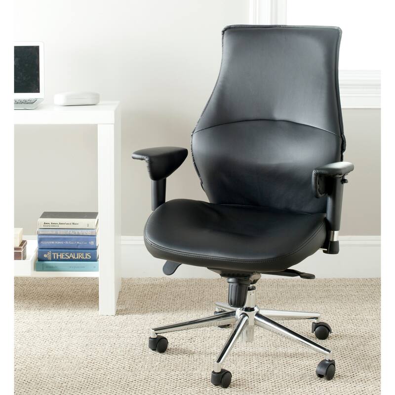 SAFAVIEH Debora Black Desk Chair - 26.8" x 28" x 42.3" - 27Wx28Dx42H