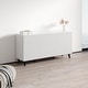 preview thumbnail 6 of 16, Meble Furniture Pafos 60-inch Modern Matte Sideboard Buffet with 3D Geometric Door Design
