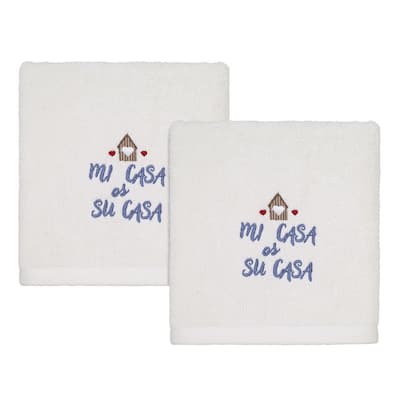 Avanti My House is Your House Embroidered Hand Towel 2 Pack