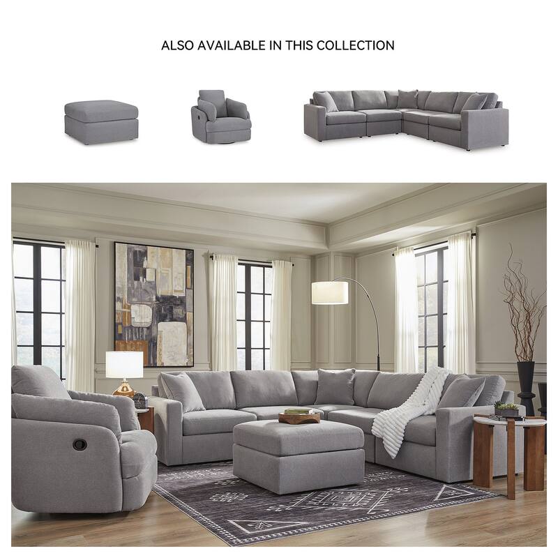 Signature Design by Ashley Modmax Dark Gray Oversized Accent Ottoman