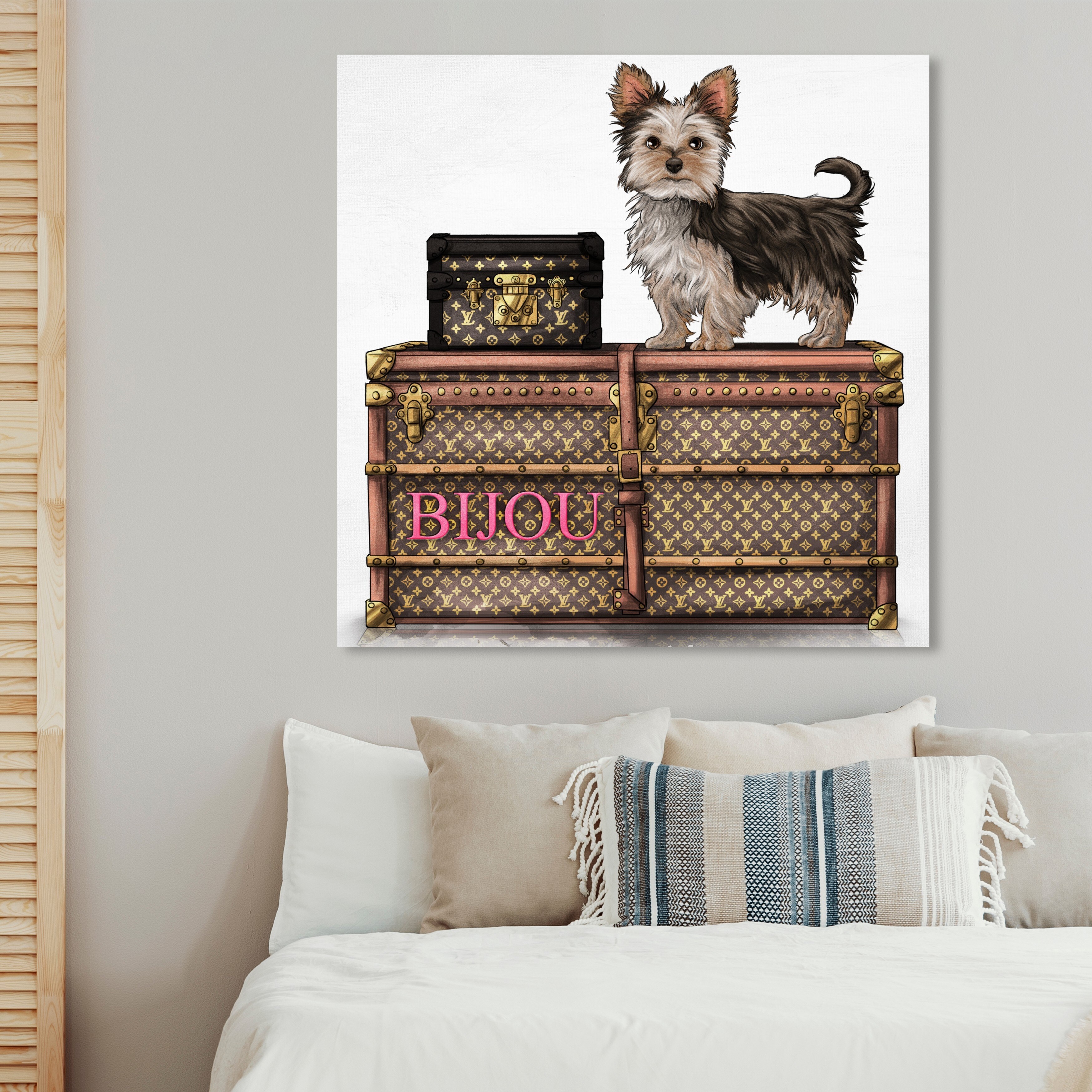 Oliver Gal Fashion and Glam Wall Art Canvas Prints 'Bijou Trunk' Travel  Essentials - Brown, White - On Sale - Bed Bath & Beyond - 30765267