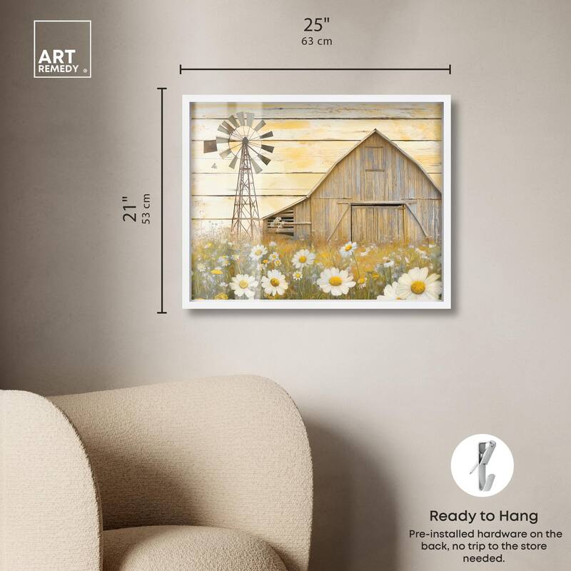 Old Windmill Shadowbox by Art Remedy