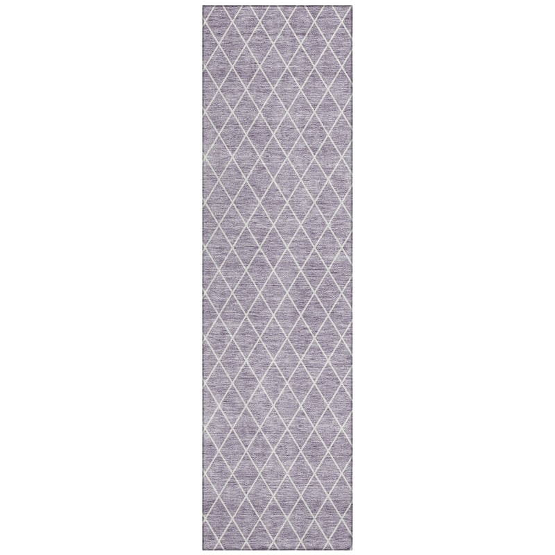 Machine Washable Indoor/ Outdoor Chantille Diamond Trellis Rug