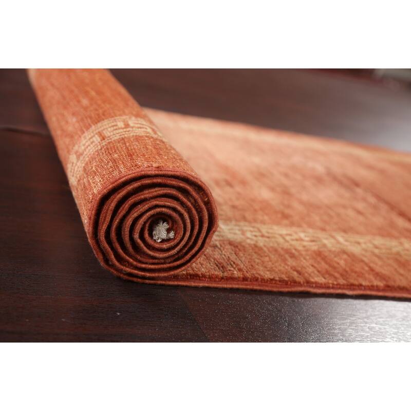 Gabbeh Kashkoli Wool Runner Rug Hand-knotted Oriental Hallway Carpet - 2'8" x 9'3"