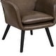 preview thumbnail 33 of 92, Upholstered Wingback Armchair Leisure Accent Chair, Single - 40.55" H x 28.34" W x 33.1" D