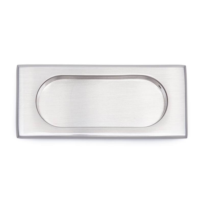 RK International 4 Inch Long Flush Cabinet Pull - Satin Nickel