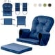preview thumbnail 1 of 11, Glider Cushion Set Velvet Cotton Pads for Rocking Chair & Ottoman