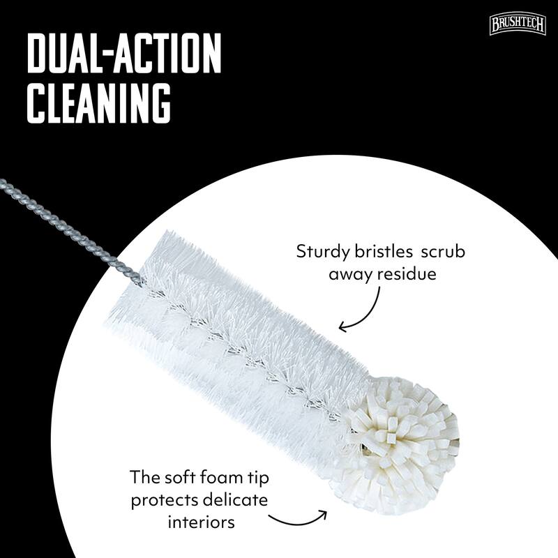 Brushtech Foam-Tipped Travel Mug Washing Brush - 15 in