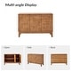 preview thumbnail 30 of 46, HULALA HOME Glenda Contemporary 45''W Versatile 3-door Adjustable Shelf Storage Cabinet
